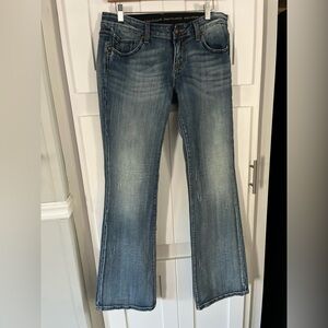 Express Size 10L Blue Flare Jeans